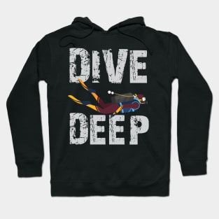 Dive Deep Cool Creative Beautiful Design Hoodie